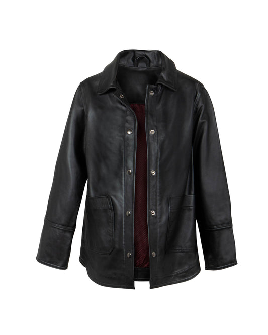 LEATHER JACKET IN BLACK FOR WOMEN